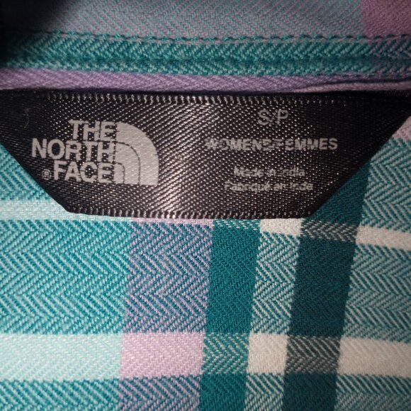 ' THE NORTH FACE' Plaid shirt two chest pockets Size SP EUC - Picture 3 of 12